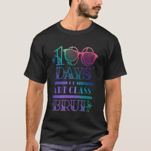 Camiseta 100 Dias de Escola Arte Elementar Aluno Professor