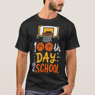 Camiseta 100 Dias De Escola Basquete