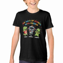 Camiseta 100 Dias de Escola com Amigos | Fofa