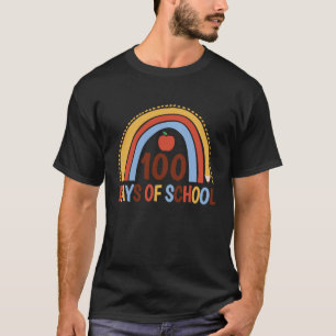 Camiseta 100 Dias De Escola Cotovelo Colorida Pera Do Mundo