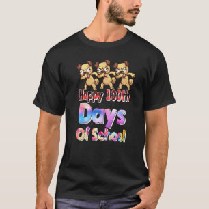 Camiseta 100 Dias De Escola dabbing bulldog esquadrão profe