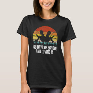 CAMISETA 100 DIAS DE ESCOLA E ADORADOR DE TI
