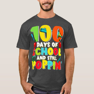 Camiseta 100 dias de escola e ainda saltam
