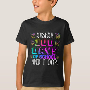 Camiseta 100 Dias De Escola E Eu Colaboro Teac