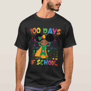 Camiseta 100 dias de escola e história negra mês africano