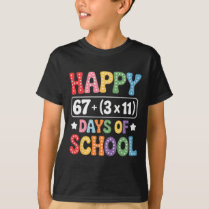 Camiseta 100 Dias De Escola Equação Matemática Groovy 67 Me