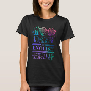 Camiseta 100 Dias de Escola Estudante Fundamental Professor