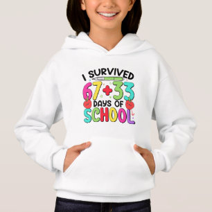 Camiseta 100 Dias de Escola Eu Sobrevivi 6733