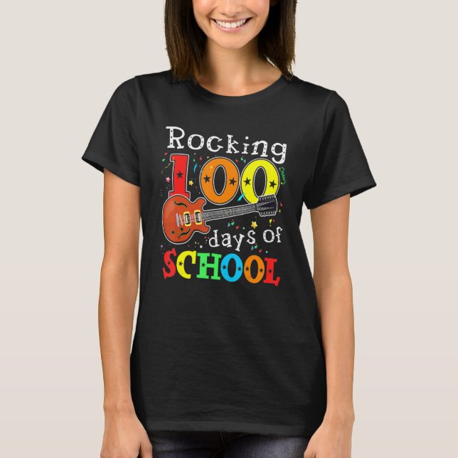 Camiseta 100 Dias De Escola Feliz 100º Dia Da Escola (Frente)