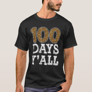 Camiseta 100 Dias De Escola Galera Leopardo  Professor Meni