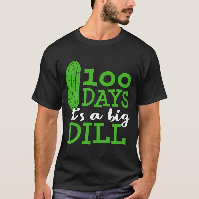 Camiseta 100 dias de Escola Grande Pickle Studen (Frente)