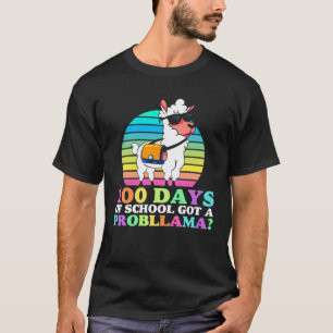 Camiseta 100 Dias De Escola Legal Tive Um Problema Lhama 10
