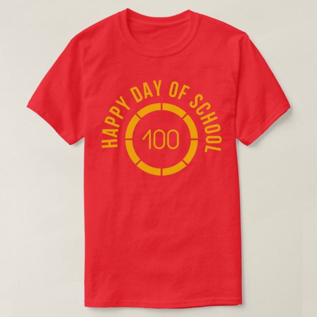 Camiseta 100 dias de escola mágica (Frente do Design)