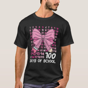 Camiseta 100 dias de escola meninas Coquette Arco 100º Dia 