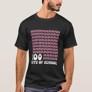 Camiseta 100 dias de escola meninas Coquette Arco 100º Dia