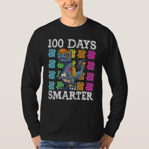 Camiseta 100 Dias De Escola Meninos Rex Crianças Mais Intel