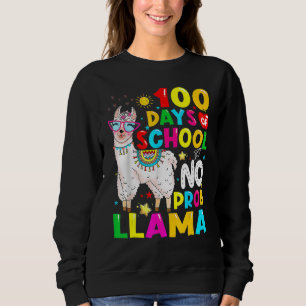 Camiseta 100 Dias De Escola  Nenhum Problema Lhama 100º Dia