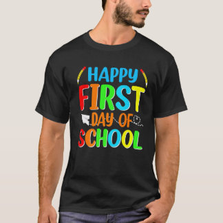 Camiseta 100 Dias De Escola para Crianças e Professores de