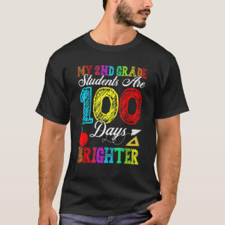 Camiseta 100 Dias De Escola para Crianças e Professores de