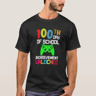 Camiseta 100 Dias De Escola para Crianças e Professores do
