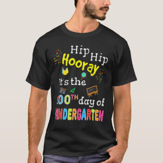 Camiseta 100 Dias De Escola Para Crianças Meninos Jardim De