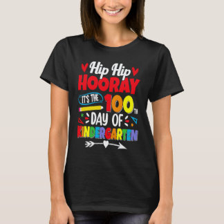 Camiseta 100 Dias De Escola Para Crianças Meninos Jardim De