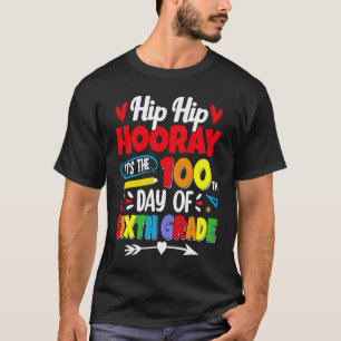Camiseta 100 Dias De Escola Para Meninos Do Sexto Ano Ensin