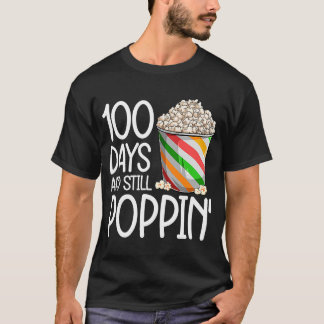 Camiseta 100 Dias De Escola Para Meninos Popcorn