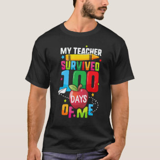 Camiseta 100 Dias De Escola Para Os Meus Alunos O Professor