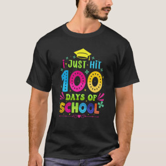 Camiseta 100 Dias De Escola para Professor Meninos Meninas
