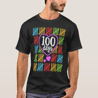 Camiseta 100 Dias de Escola para Professoras Contando
