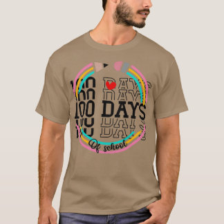 Camiseta 100 dias de escola para professores Classic TShirt