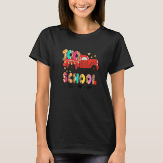 Camiseta 100 Dias de Escola para Professores Crianças Leopa