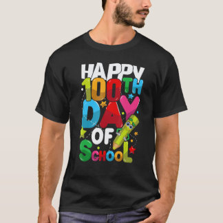 Camiseta 100 DIAS DE ESCOLA Professor Aluno Homens Mulheres