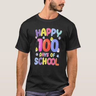 Camiseta 100 Dias De Escola Professor E Aluno