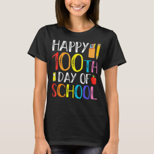 Camiseta 100 Dias De Escola Professor E Aluno 100 Dias Mais