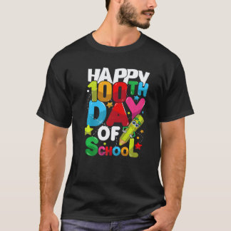 Camiseta 100 Dias De Escola Professor E Aluno Premium