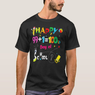 Camiseta 100 Dias De Escola Professor ou Crianças Felizes 1