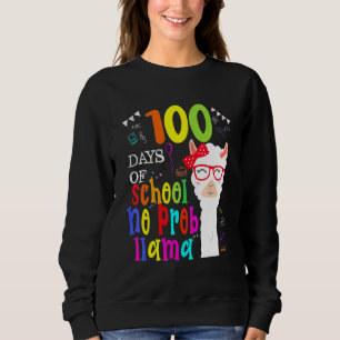 Camiseta 100 Dias De Escola Professor Sem Problema Llama Fo
