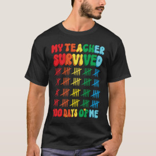 Camiseta 100 Dias de Escola Professores Crianças 100º Dia d