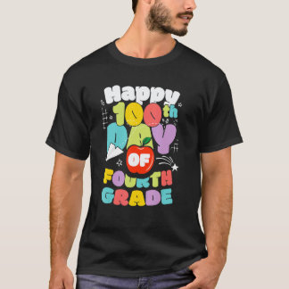 Camiseta 100 Dias De Escola Quarta Série Professor Mais Bri