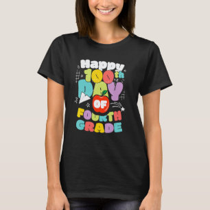 Camiseta 100 Dias De Escola Quarta Série Professor Mais Bri