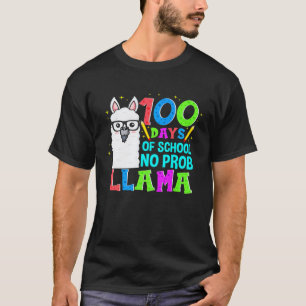 Camiseta 100 Dias De Escola Sem Prob lema Professores Aluno