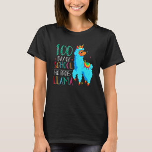 Camiseta 100 Dias De Escola Sem Prob Llama Llama Professora