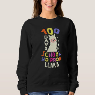 Camiseta 100 Dias De Escola Sem Problema Llama 100º Dia