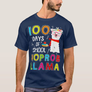 Camiseta 100 dias de escola sem problemas para Vestir óculo