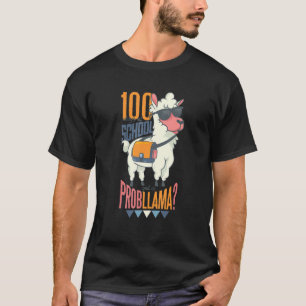 Camiseta 100 Dias De Escola Teve Um Problema Engraçado Llam