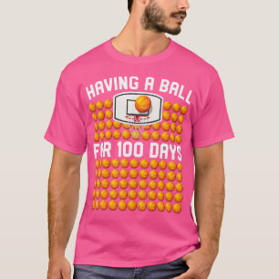 Camiseta 100 Dias De Escolar Basquete 100º Dia De Chamas Te