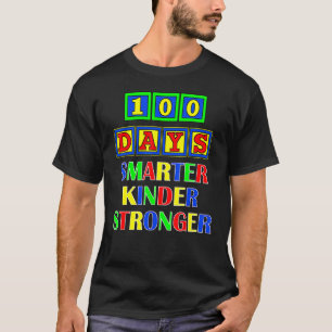 Camiseta 100 Dias De Escolhida Mais Inteligente Bloquear Pr