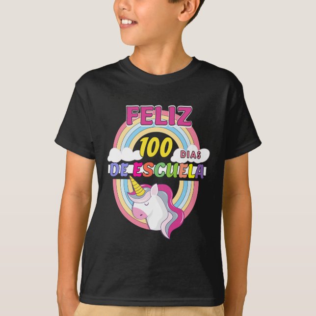 Camiseta 100 Dias De Escuela 100 Dias De Escola (Frente)